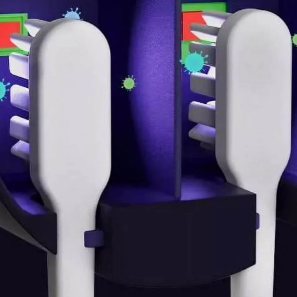  جامسواکی و ضدعفونی کننده مسواک بیتوی X122 نصب آسان روی دیوار یا آینه 