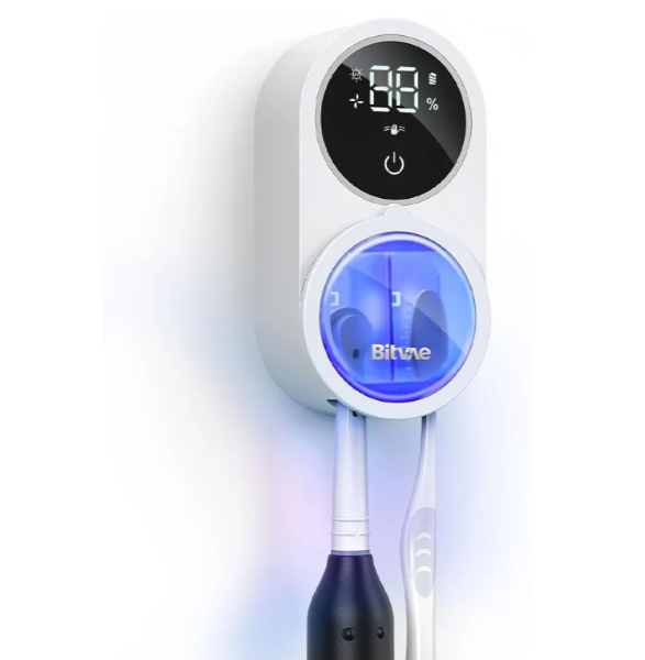  جامسواکی و ضدعفونی کننده مسواک بیتوی X122 ضدعفونی UV-C + خشک‌کن هوای گرم 