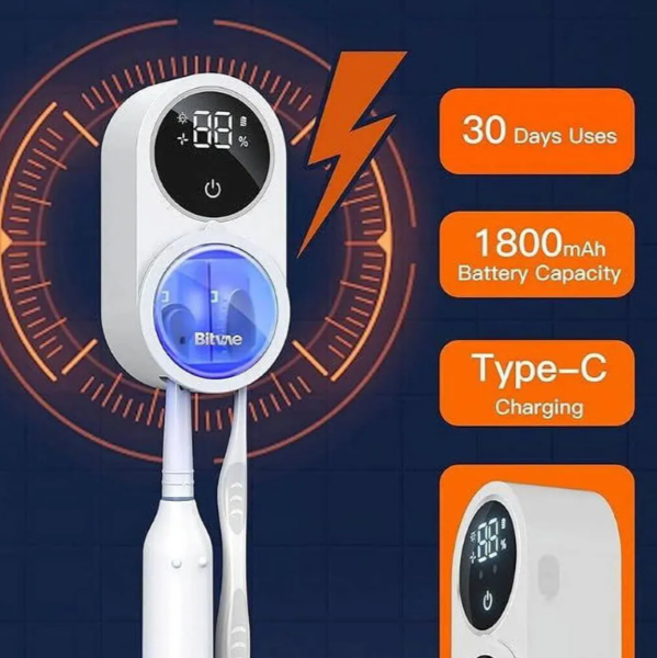  جامسواکی و ضدعفونی کننده مسواک بیتوی X122 سازگار با اکثر مسواک‌ها 