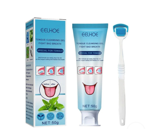  زبان‌شور و ژل شستشوی ایلهو EELHOE با رایحه نعنا - راه‌حلی جامع برای پاکسازی و سلامت زبان 