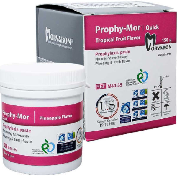 خمیر جرمگیری پروفی مروابن (Profi Miraben Prophy Paste) - پولیش و براق‌کننده حرفه‌ای دندان