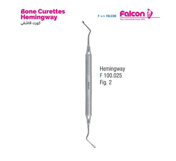  کورت قاشقی هالو فالکن (Falcon Hollow & Curettes) - ابزارهای تخصصی پریودنتال 