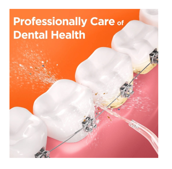  واترجت و مسواک برقی بیتوی مدل 5020E به همراه مسواک مناسب دندان‌های ارتودنسی 