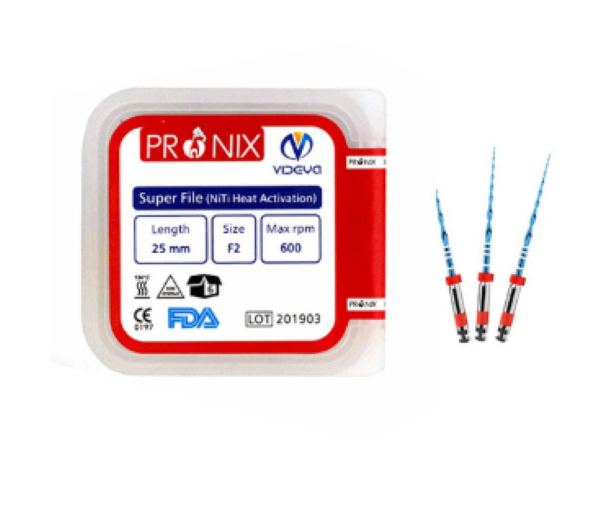 فایل روتاری پرونیکس یک سیستم پیشرفته فایل روتاری برای درمان اندودانتیکس است که با طراحی مهندسی‌شده و تکنولوژی روز