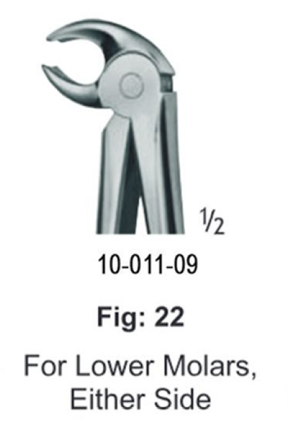  فورسپس مولر پایین دو طرف جویا (Juya Lower Molars Either Side) 