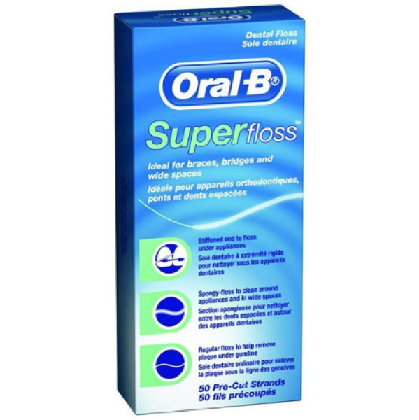  نخ دندان اورال‌بی سوپر فلاس (Oral-B Super Floss) 